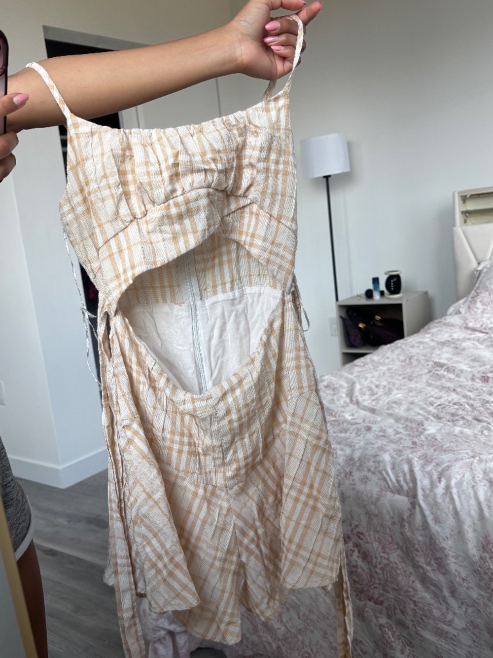 Plaid romper - Picture 2 of 3